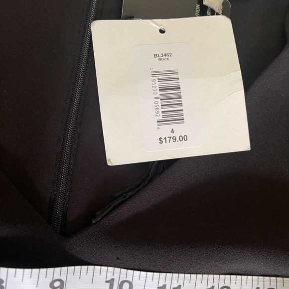 NWT Badgley Mishka Elegant Black Sheath Dress - Picture 6 of 6